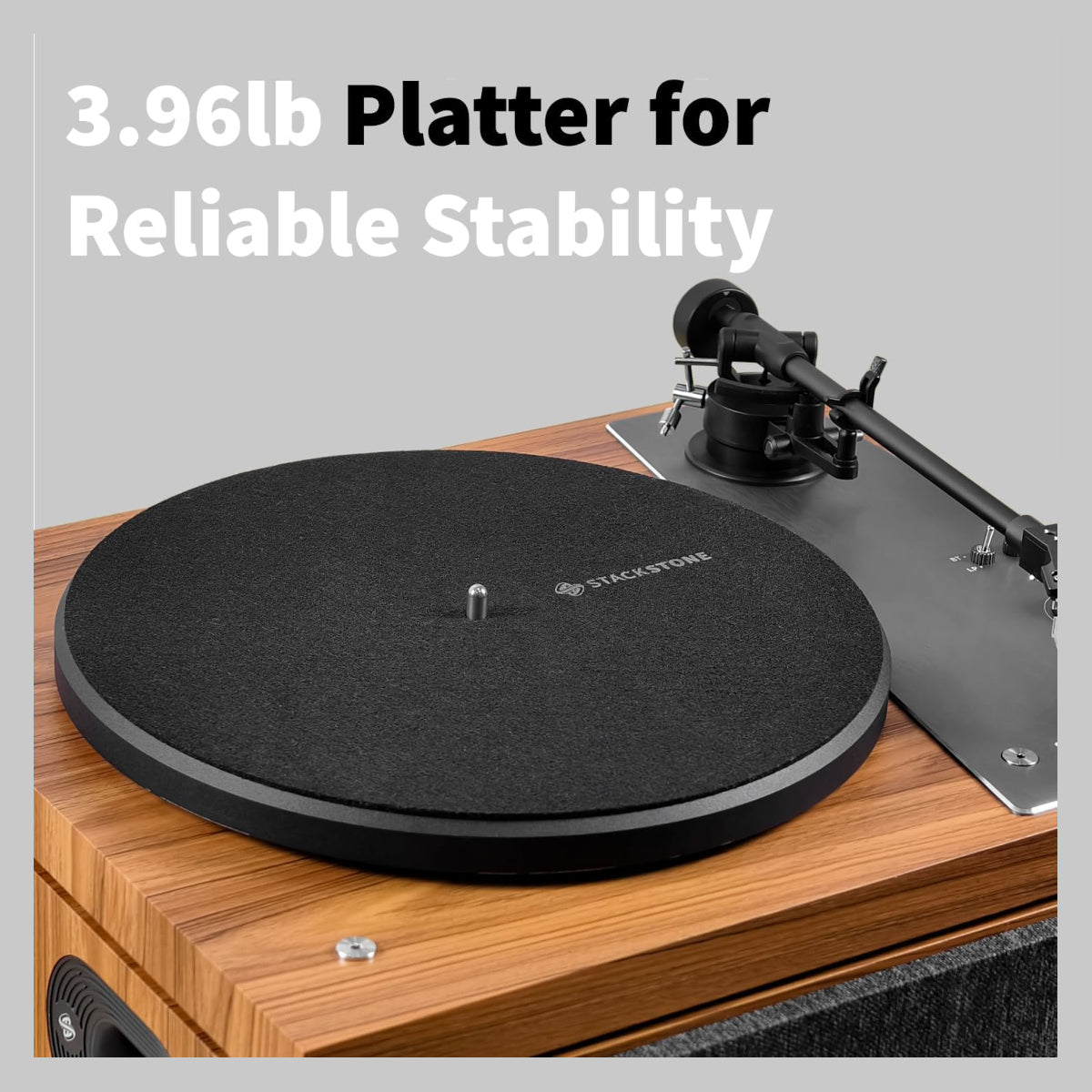 Stack Stone All In One Vintage Belt Drive Wooden Turntable