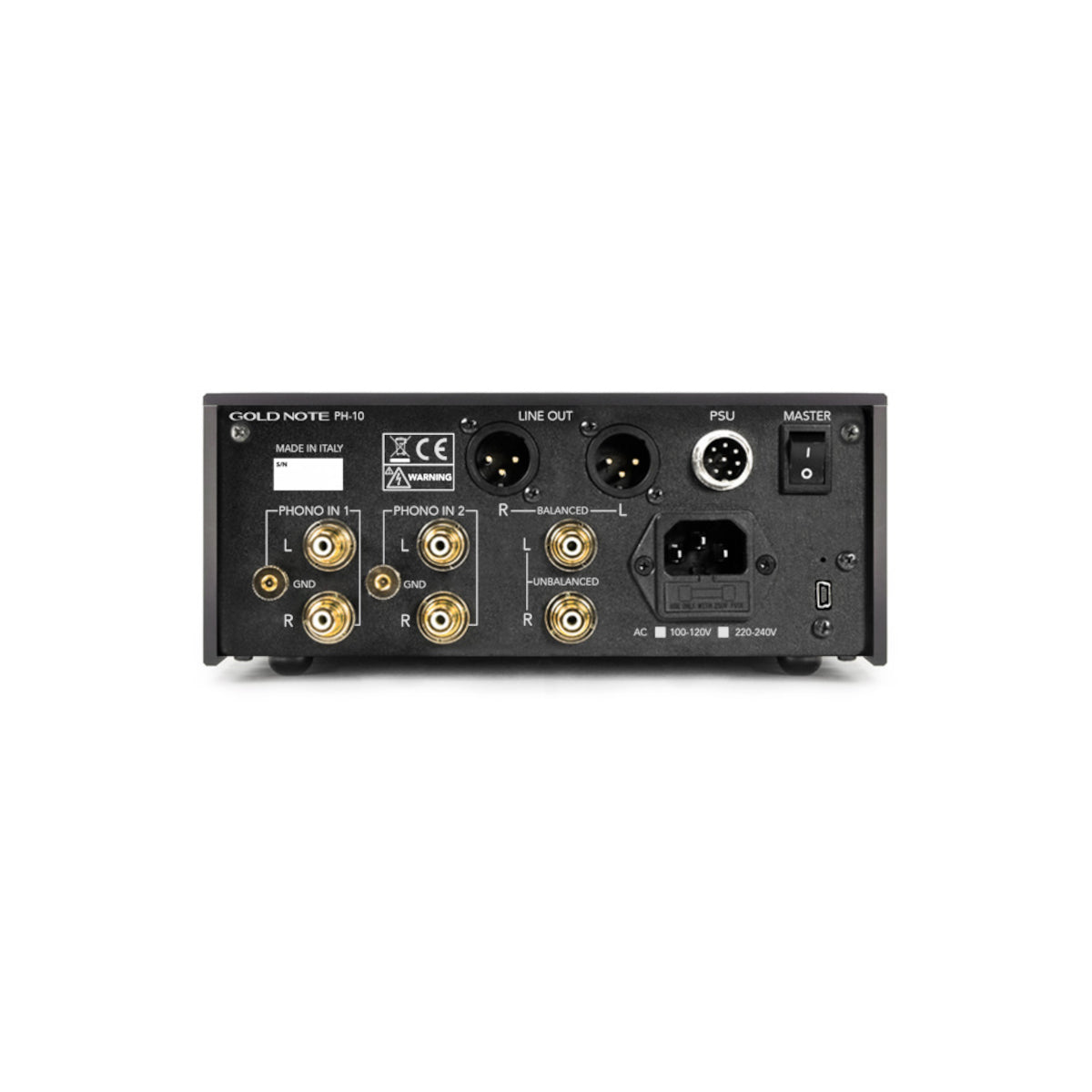 Gold Note PH-10 MM/MC Phono Preamp (Made in Italy)