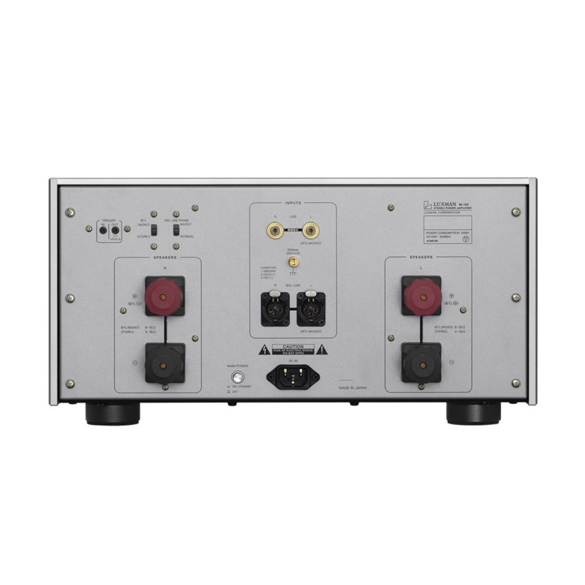 LUXMAN M-10X Stereo Power Amplifier - Silver