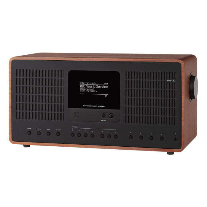 REVO SuperConnect Stereo DAB/DAB+/FM/Internet Radio (Real Wood Veneer)