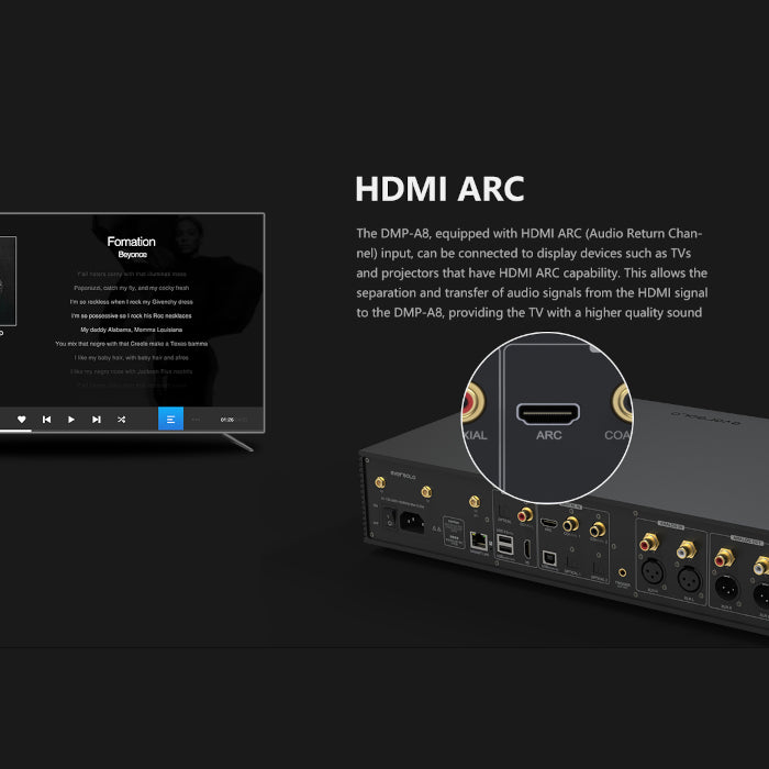 EverSolo DMP-A8 Music Streamer, DAP, DAC, Pre-Amplifier