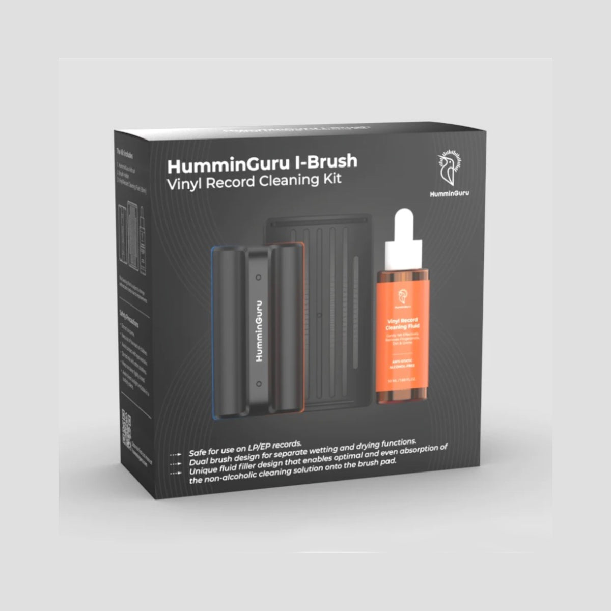 HumminGuru I-Brush Vinyl Record Cleaning Kit