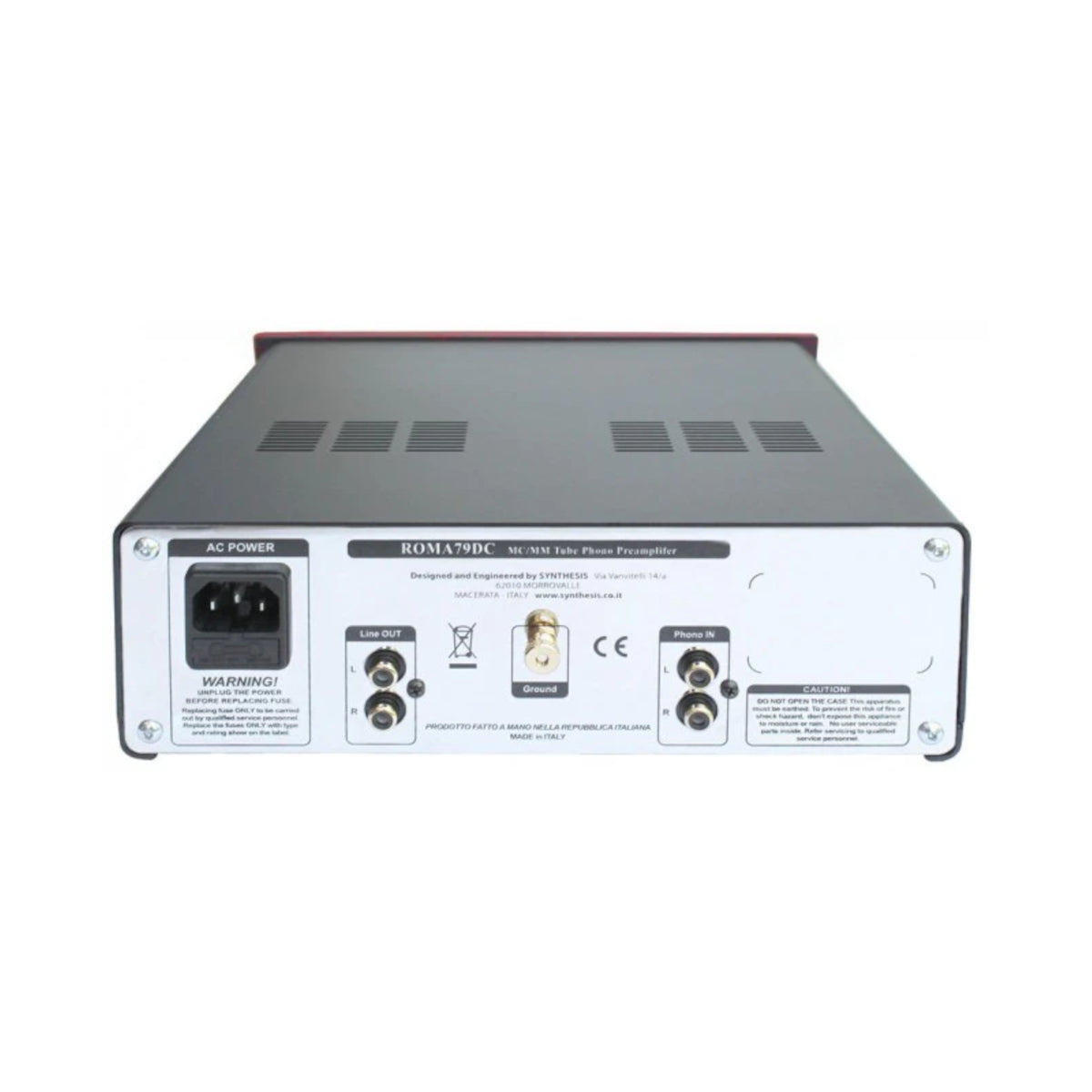 Synthesis Roma 79DC All Valve MM-MC Phono Stage (Hand made in Italy)