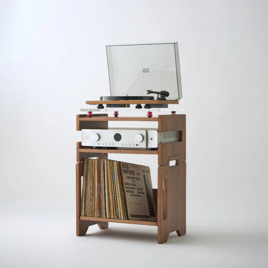 Bentolabs Aurala 140 Walnut Vinyl Record + Hi-Fi Console
