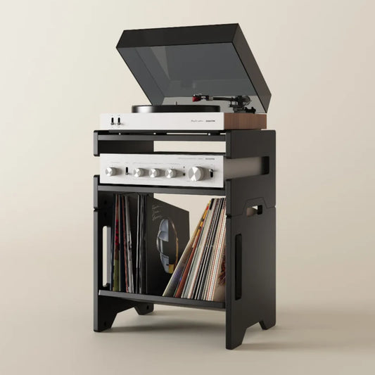 Bentolabs Aurala 140 Black Vinyl Record + Hi-Fi Console