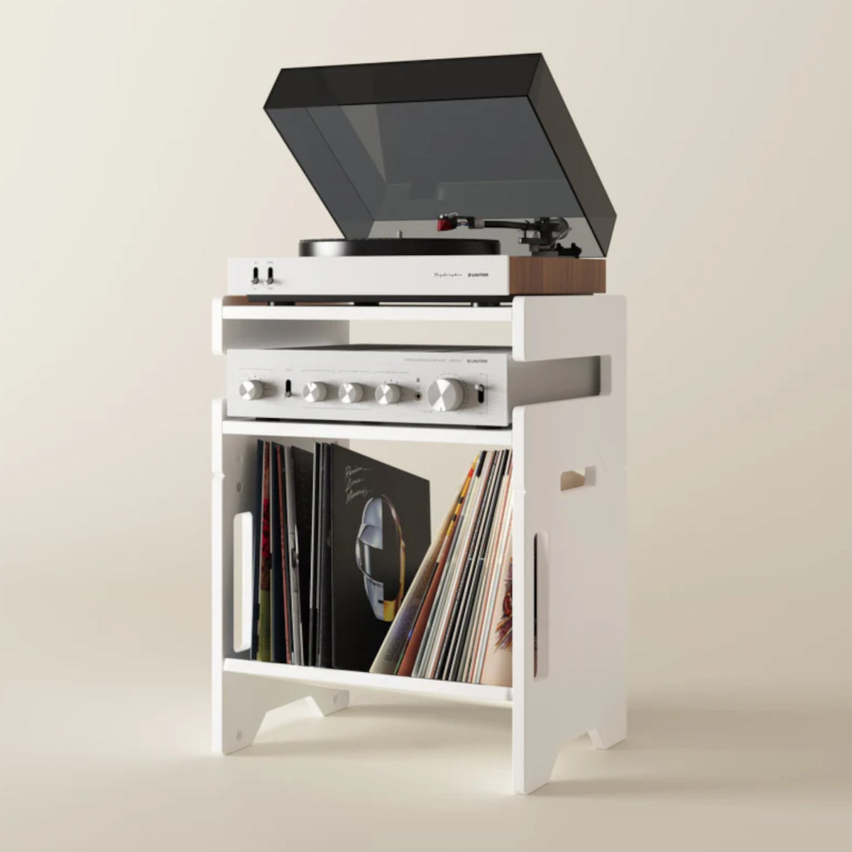 Bentolabs Aurala 140 White Vinyl Record + Hi-Fi Console