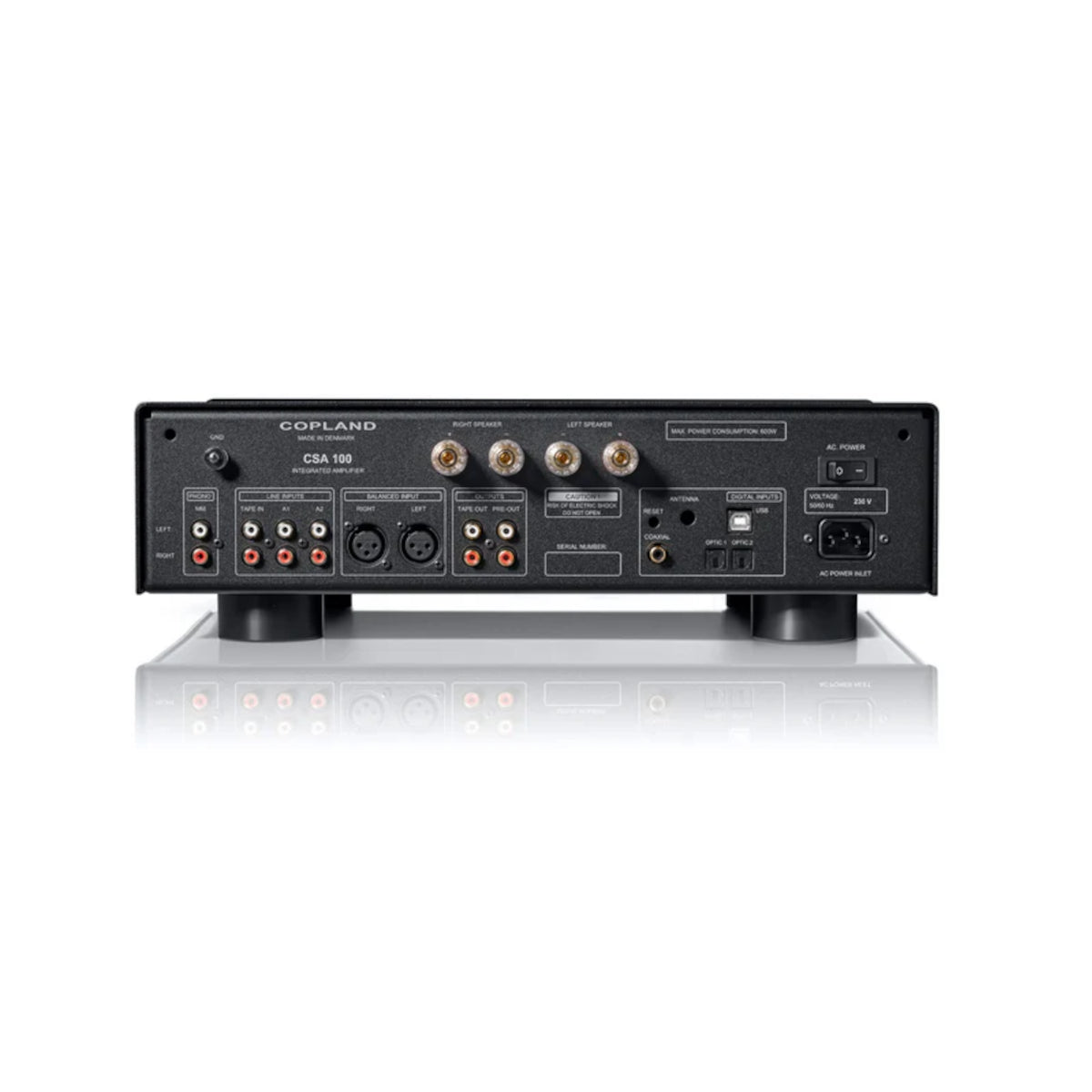Copland CSA100 Integrated Amplifier 2x100W DAC Phono MM Silver (Pre-Owned)