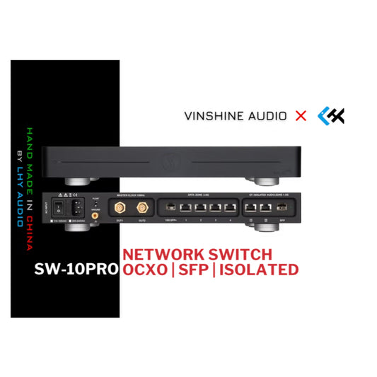 LHY SW-10PRO Audiophile Ethernet Switch with Integrated OCXO Master Clock