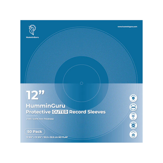 HumminGuru 12" Protective Outer Record Sleeves (50 pack) V2.0