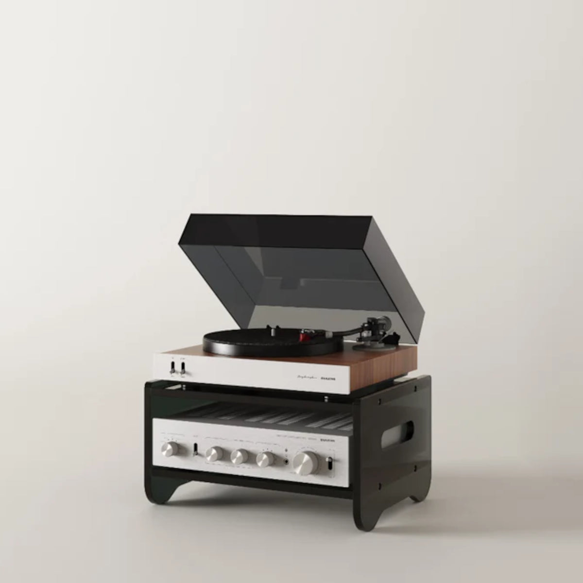 Bentolabs Prisma 140 Acrylic (GRAPHITE) Vinyl Record Hifi Shelf