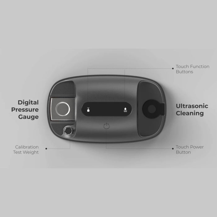 HumminGuru S-DUO Ultrasonic Stylus Cleaner With Digital Pressure Gauge