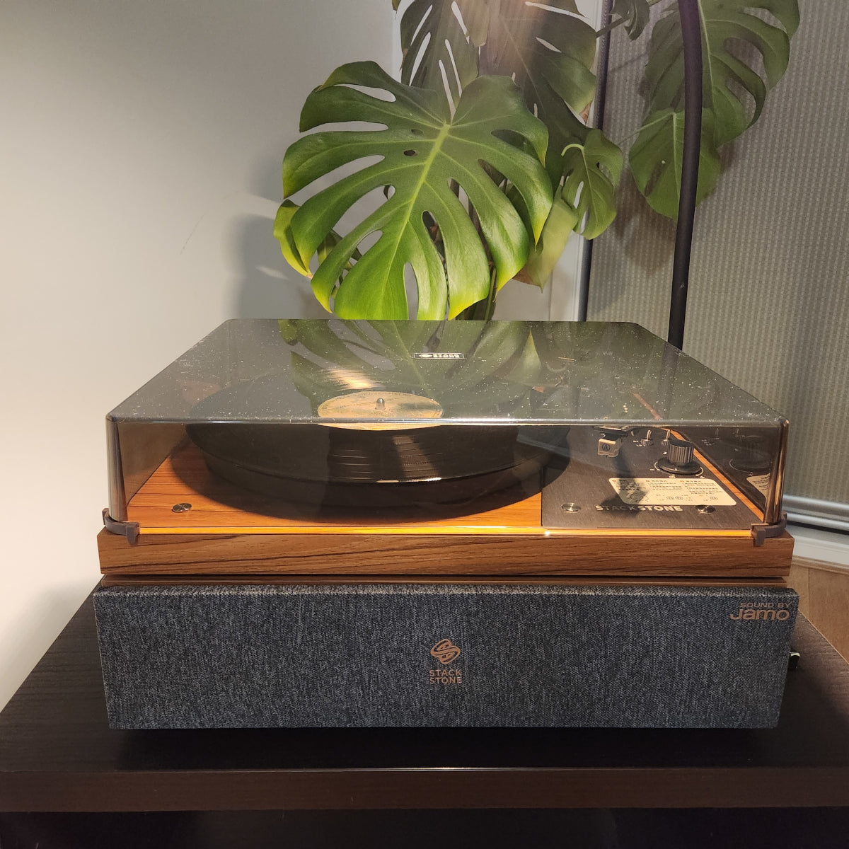 Turntable Stack Stack Stone All In One Vintage Belt Drive Wooden Turntable – Groove Audio