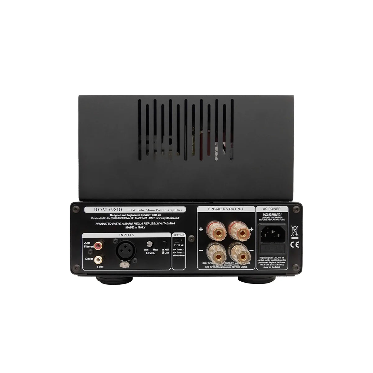 Synthesis Roma 98DC Valve Monoblock Power Amplifier (Priced Individually)