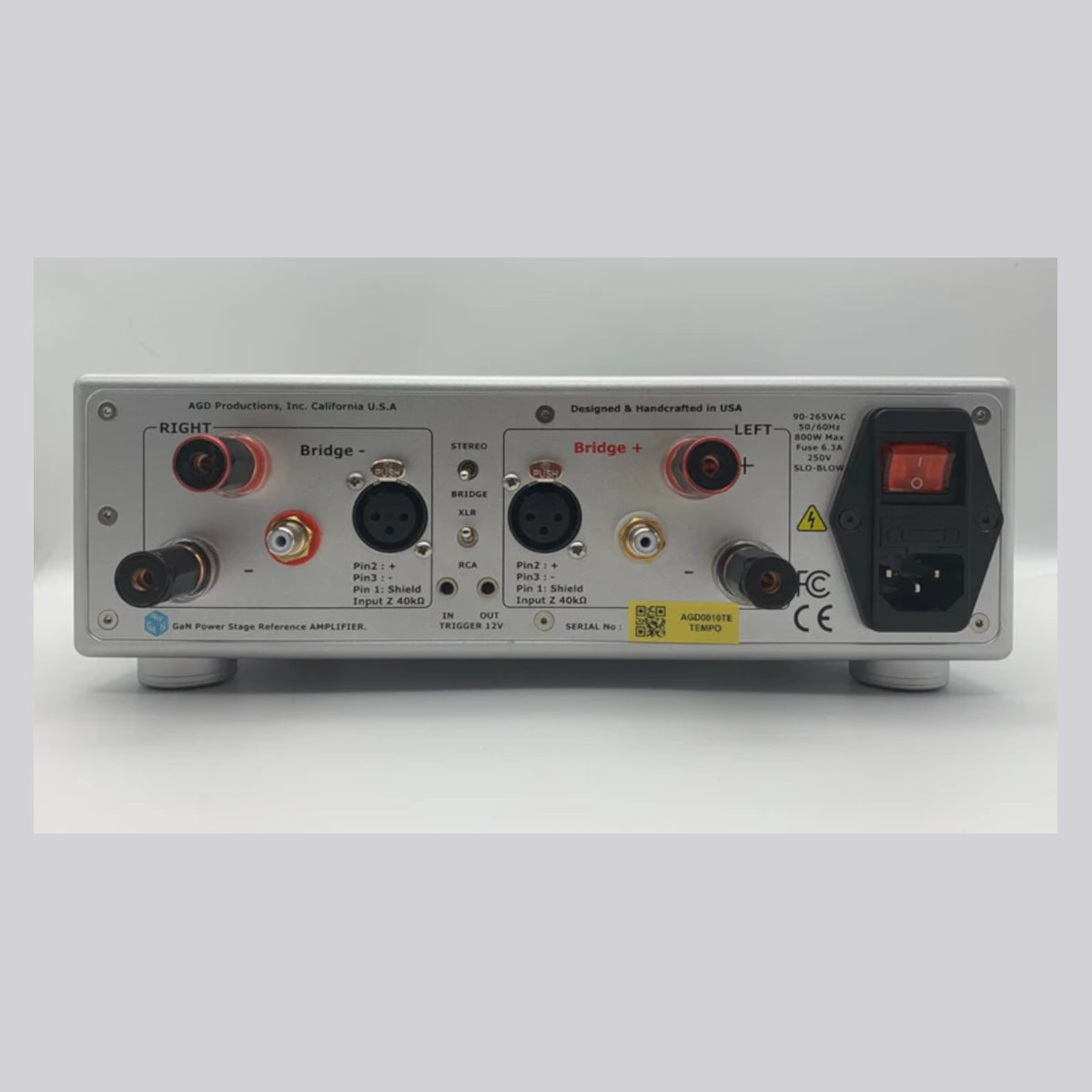 AGD Tempo di GaN MKIII Compact Gallium Nitride Power-Stage Stereo Amplifier.