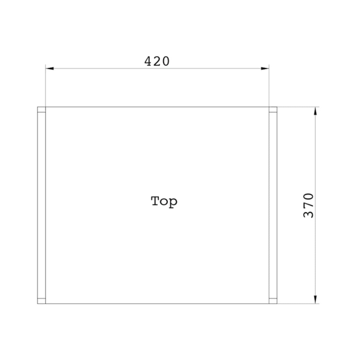 Bentolabs A120A Acrylic Record Player Shelf