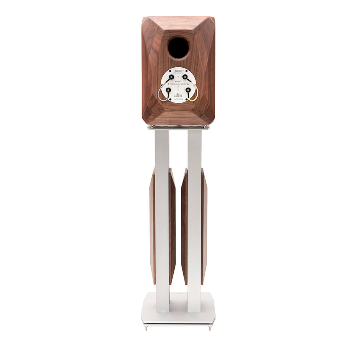 Diapason Astera Bookshelf Speakers 1 Pair with 4U Stands Silver 1 Pair (Handmade in Italy)