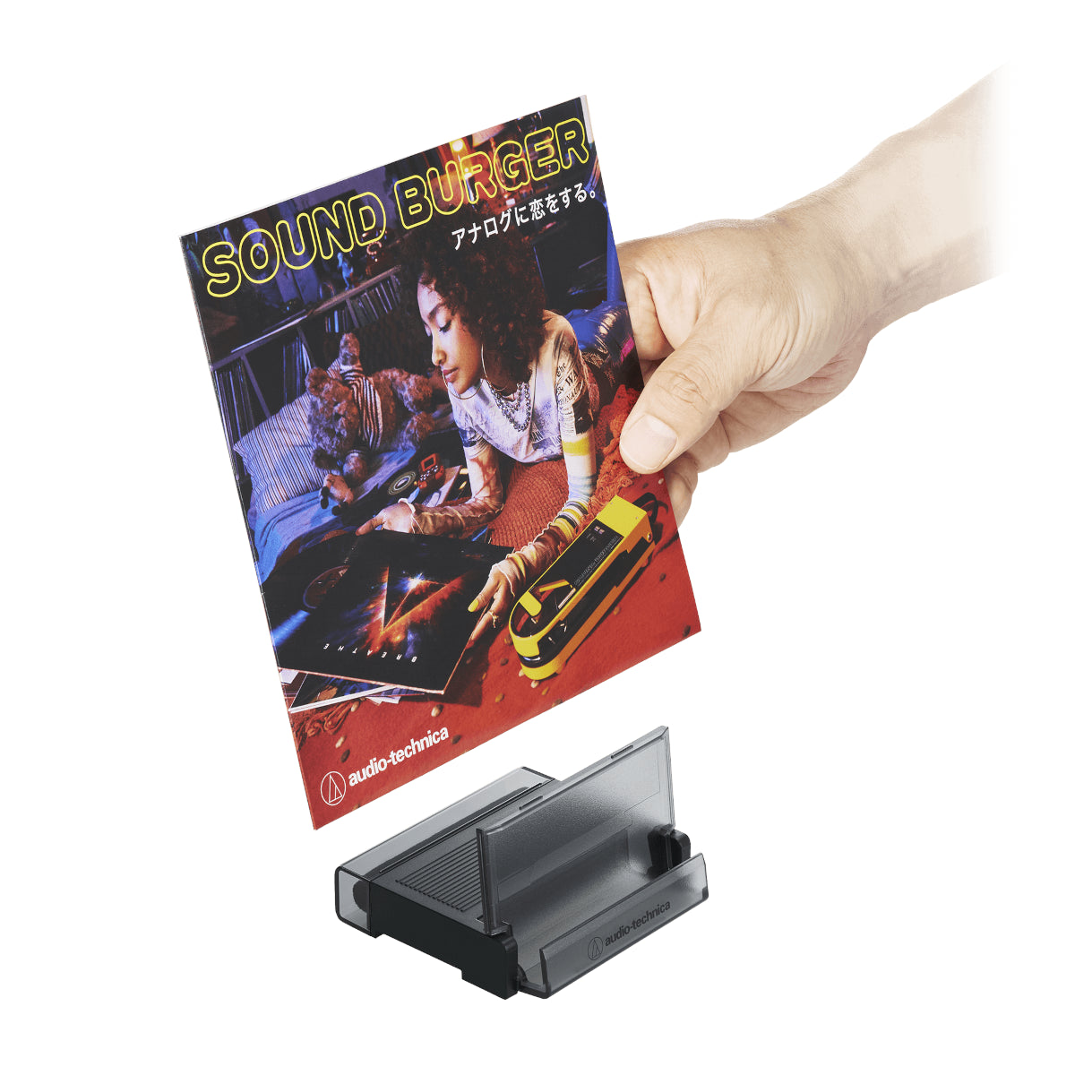 Audio Technica Record cleaning tool with record cover stand AT6028
