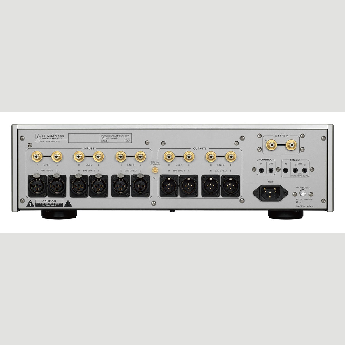 LUXMAN C-10X Stereo Control Amplifier (Preamp) - Silver