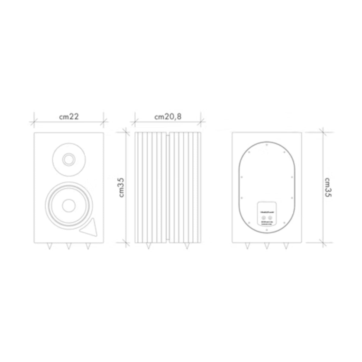 Audel U-Basik 5/8 Bookshelf Speakers (Made in Italy)