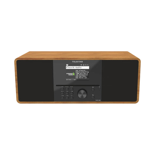 Telestar TOP 300 Wood Internet Digital Radio with Classic Look with CD Player