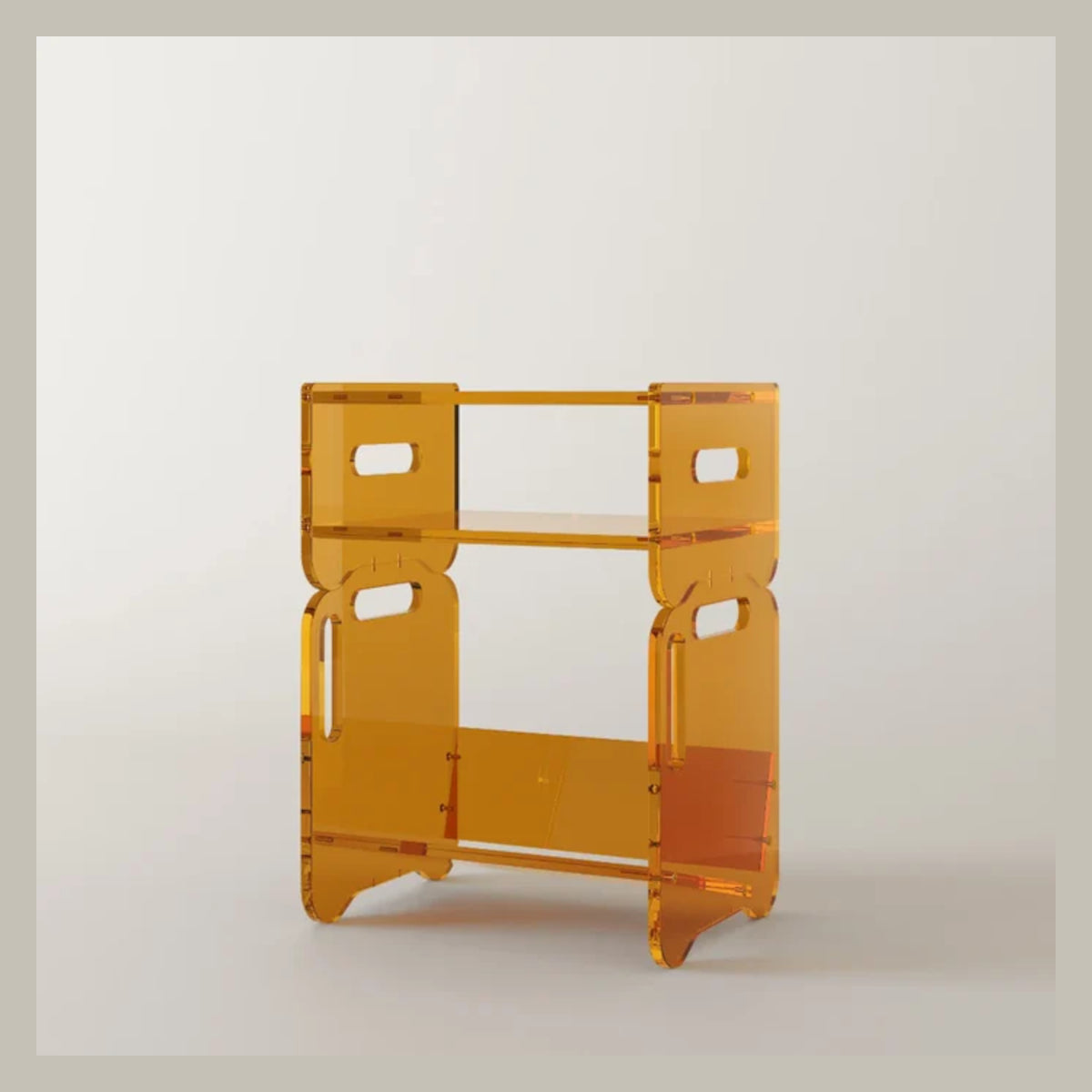 Bentolabs Prisma 140 Acrylic Vinyl Record Hifi Shelf (EMBER) Pre-Order