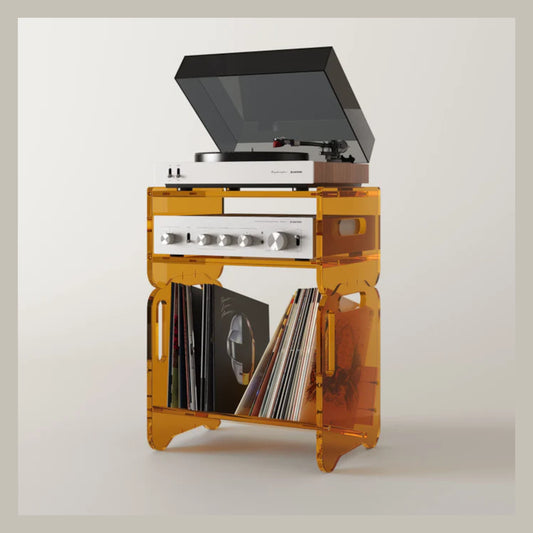 Bentolabs Prisma 140 Acrylic Vinyl Record Hifi Shelf (EMBER) Pre-Order